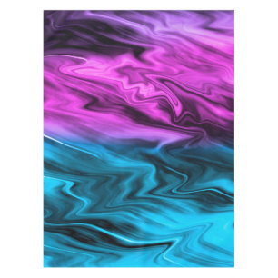 Blurred background fashionable crimson and blue  tablecloth