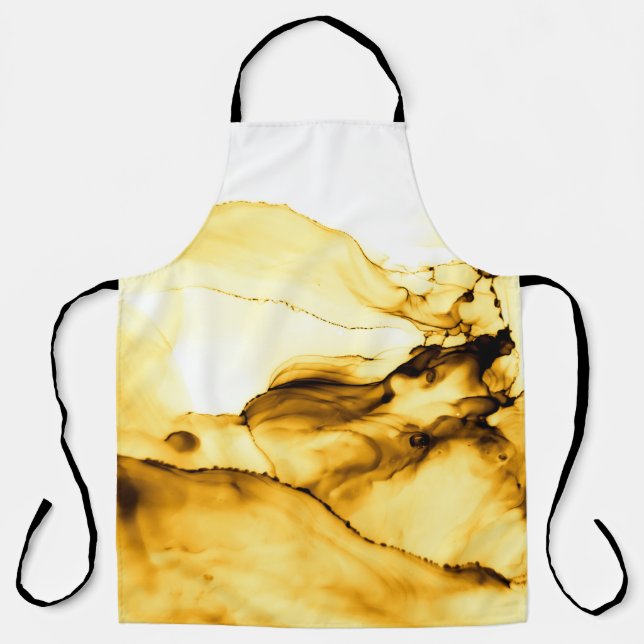 Blurred background. Night city lights blur. Retro  Apron (Front)