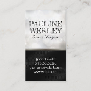 Blurred Bokeh Background Business Card
