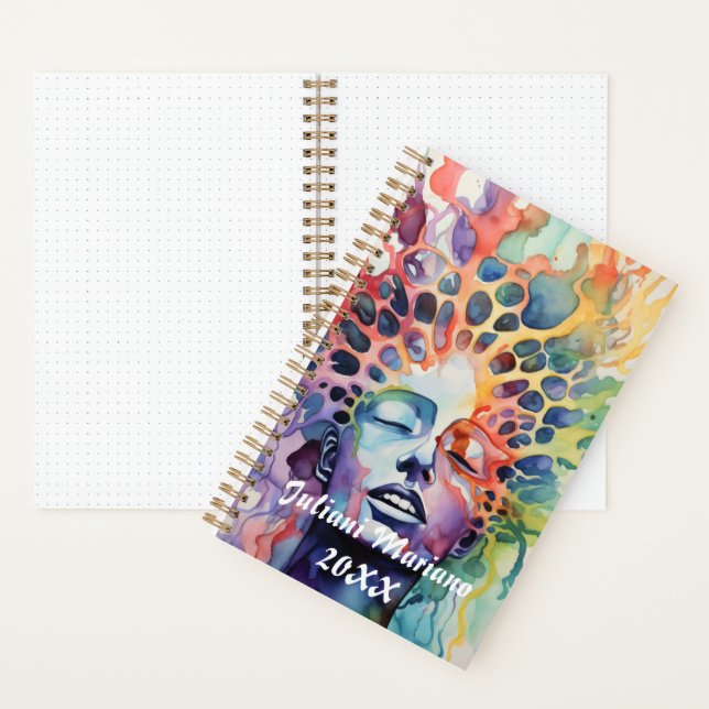 Blurred Boundaries Custom name Notebook (Inside)
