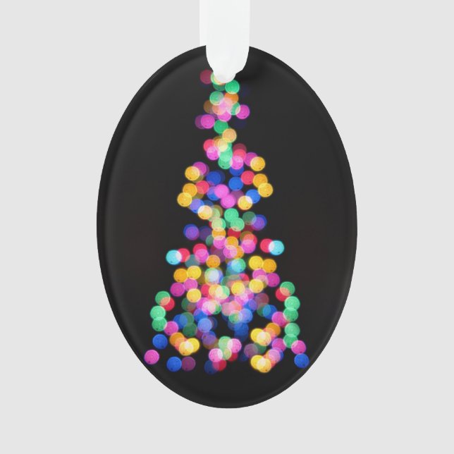 Blurred Christmas Lights Ornament (Front)