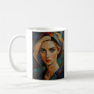 "Blurred Focus with Geometric Clarity  Coffee Mug