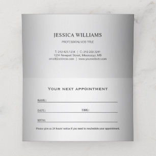 Blurred Grey Background Blurred Gerbera Flower Appointment Card