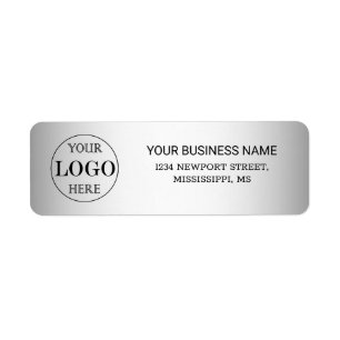 Blurred Grey Background Custom Logo Business