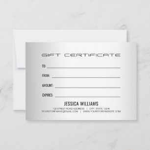 Blurred Grey Background Custom Logo Certificates