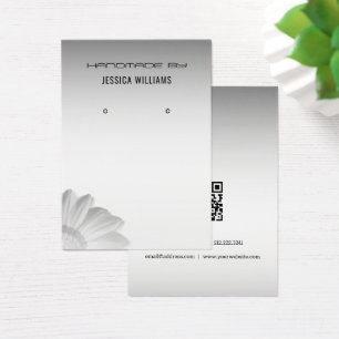 Blurred Grey Background Jewellery Display card