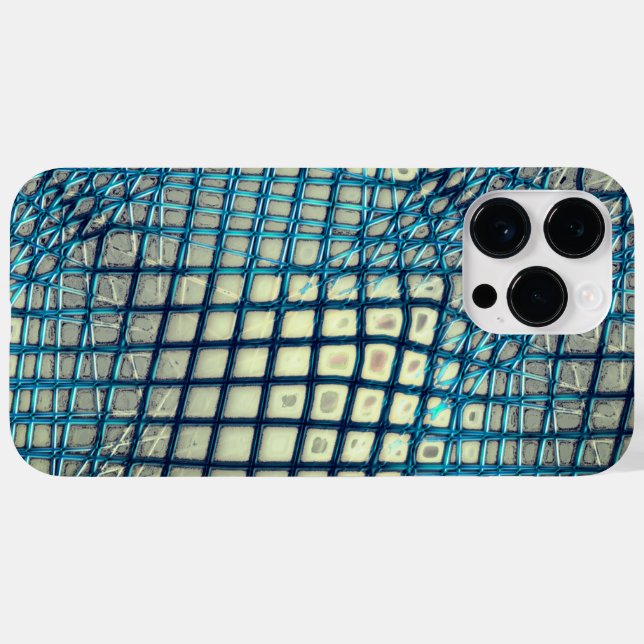 Blurred grey cyan similar to tangle of fishing net Case-Mate iPhone case (Back (Horizontal))