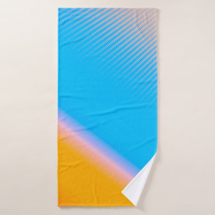 blurred image with gradient colours design in abst bath towel