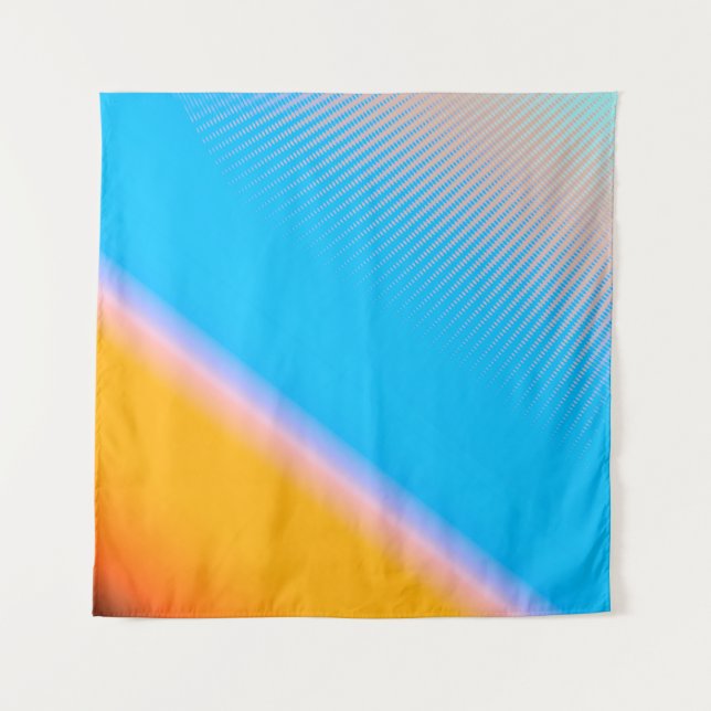 blurred image with gradient colours design in abst tapestry (Front)