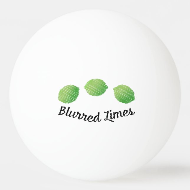 Blurred Limes Ping Pong Ball (Front)