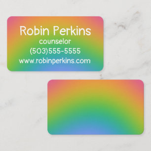 Blurred Rainbow Business Card