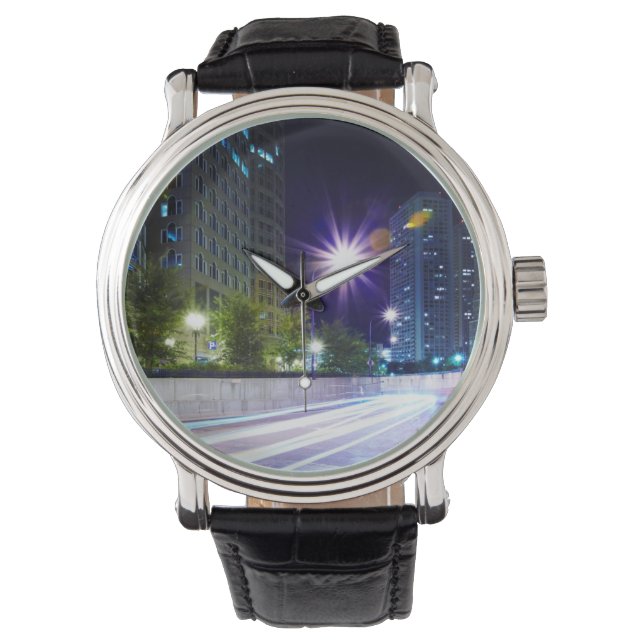 Blurred Traffic at Night Watch (Front)