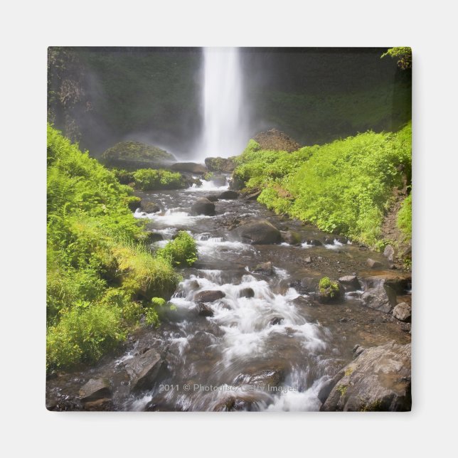 Blurred Waterfall and River Magnet (Front)