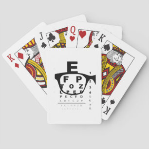 Blurry Eye Test Chart Playing Cards