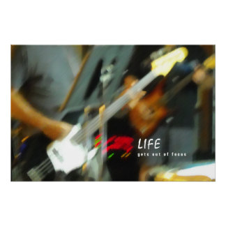 Blurry Guitars and Life Poster
