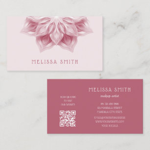 Blush 3D Mandala  Business Card