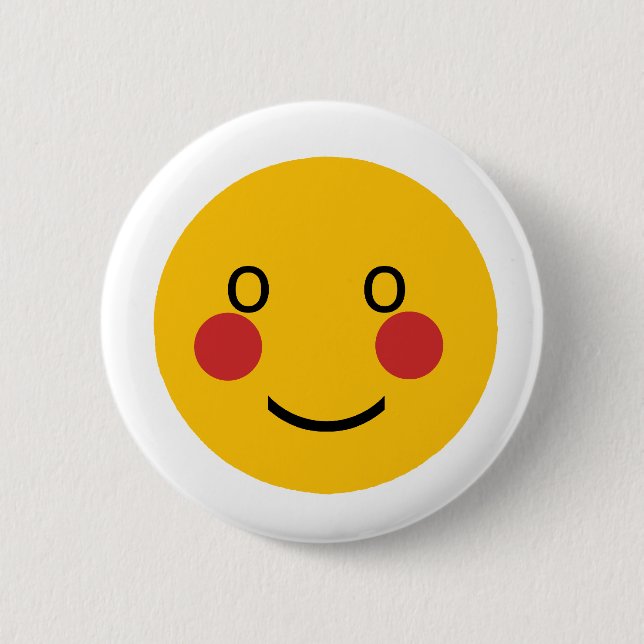 Blush 6 Cm Round Badge (Front)