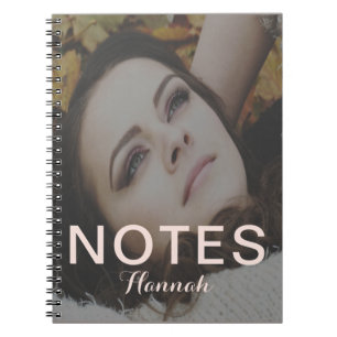 Blush Add Name Notes Photo Notebook