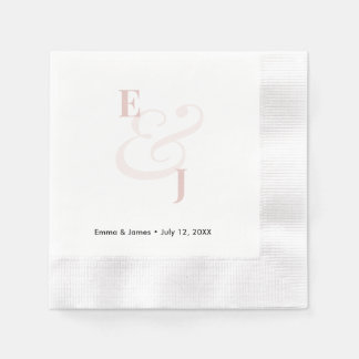 Blush Ampersand | Custom Cocktail Napkin