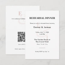 Blush Ampersand Wedding | Rehearsal Dinner 