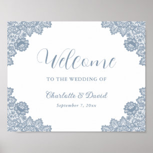 Blush and Black Wedding Welcome Sign