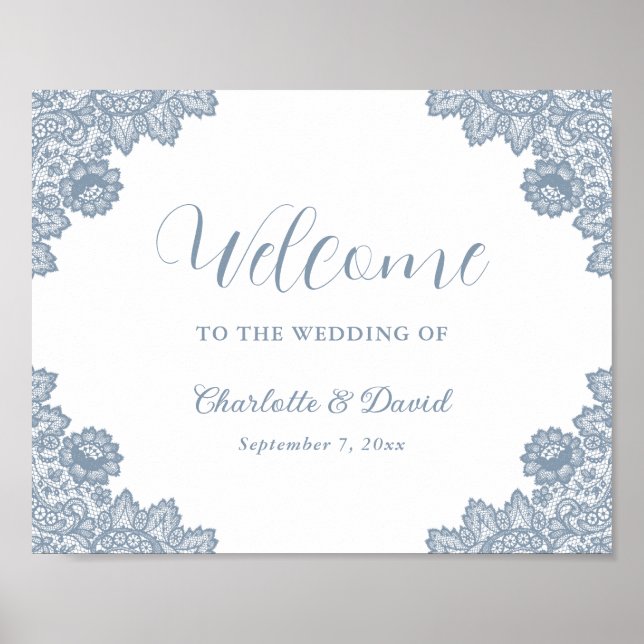 Blush and Black Wedding Welcome Sign (Front)