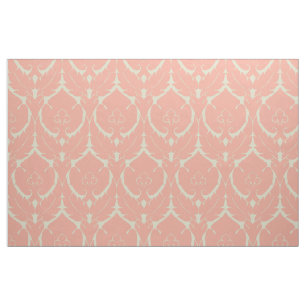 Blush and Ivory Simple Renaissance Damask Fabric