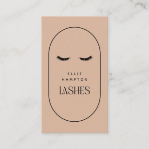 Blush Arch Lashes Beauty Cosmetic Customisable  Bu Business Card