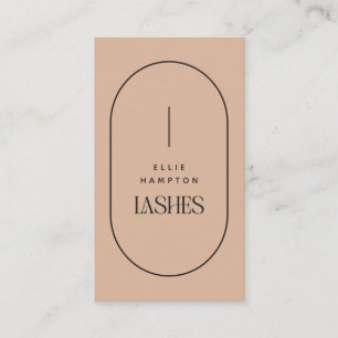 Blush Arch Lashes Beauty Minimalist Customisable   Business Card