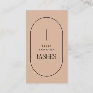 Blush Arch Lashes Beauty Minimalist Customisable   Business Card