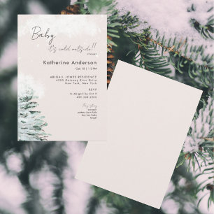 Blush Baby it's Cold Outside  Invitation