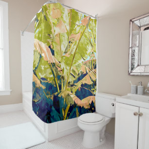 Blush Banana Tree Shower Curtain
