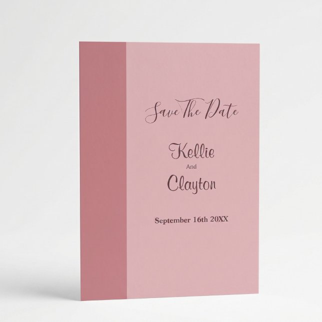 Blush Bar Minimalist Modern Wedding Invitation (Creator Uploaded)