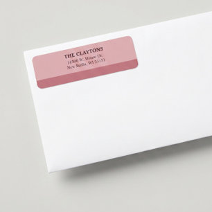 Blush Bar Return Address Labels