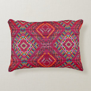 Blush Bazaar: Pink Moroccan Heritage Elegance Decorative Cushion