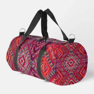 Blush Bazaar: Pink Moroccan Heritage Elegance Duffle Bag