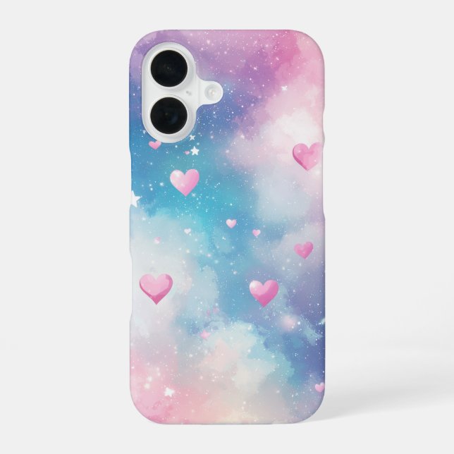 Blush Bear Pile iPhone 16 Case (Back)