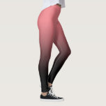 Blush Black Ombre Leggings<br><div class="desc">A simple ombre pattern,  gradient colour fade from blush pink to black.</div>