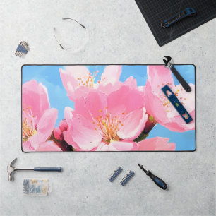 Blush Bloom Cherry Blossom Desk Mat