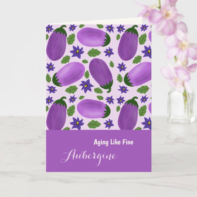 Blush & Bloom Eggplant Collection –  Birthday Card (Orchid)