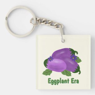 Blush & Bloom Eggplant Collection – Ivory Glow Key Ring