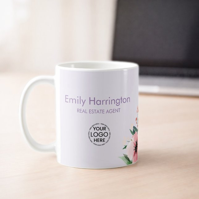 Blush Bloom Mauve Real Estate Agent Coffee Mug (Creator Uploaded)