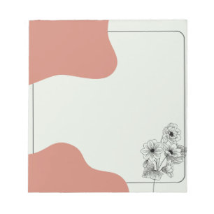 Blush & Bloom – Minimalist Writing Sheets Notepad