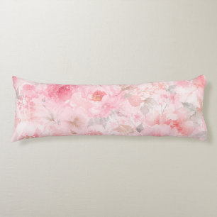 Blush Bloom Watercolor Floral Body Cushion