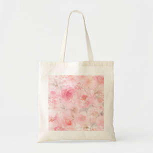 Blush Bloom Watercolor Floral Tote Bag