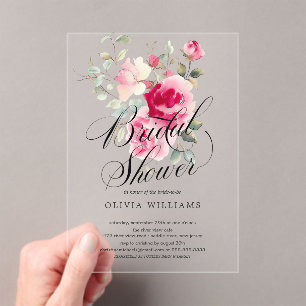 Blush Blossom Bridal Shower Invitation