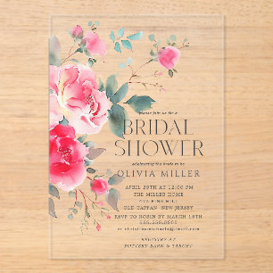 Blush Blossom Bridal Shower Invitation