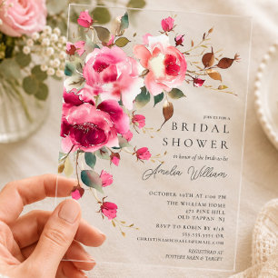 Blush Blossom Bridal Shower Invitation