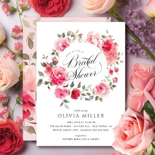 Blush Blossom Bridal Shower Invitation