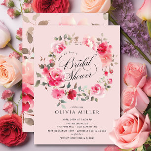 Blush Blossom Bridal Shower Invitation